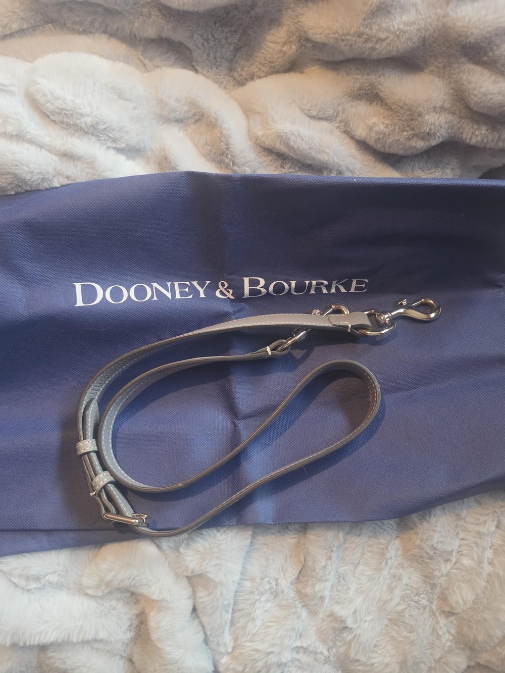 Dooney & Bourke Slate Sorrento Leather Satchel Bag - Picture 8 of 8